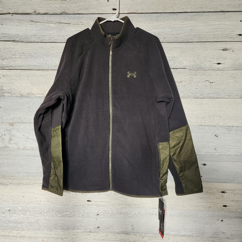NWT Under Armour Jacket Mens L Polartec Micro Fleece Full Zip